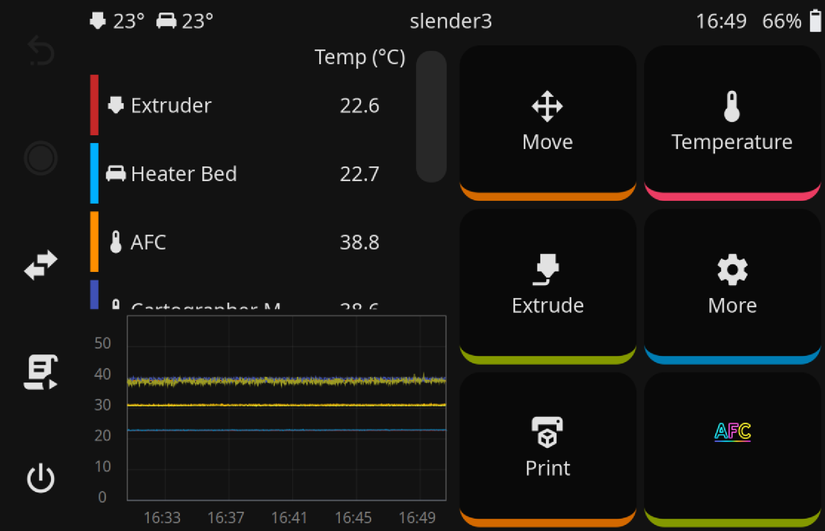 KlipperScreen integration screenshot